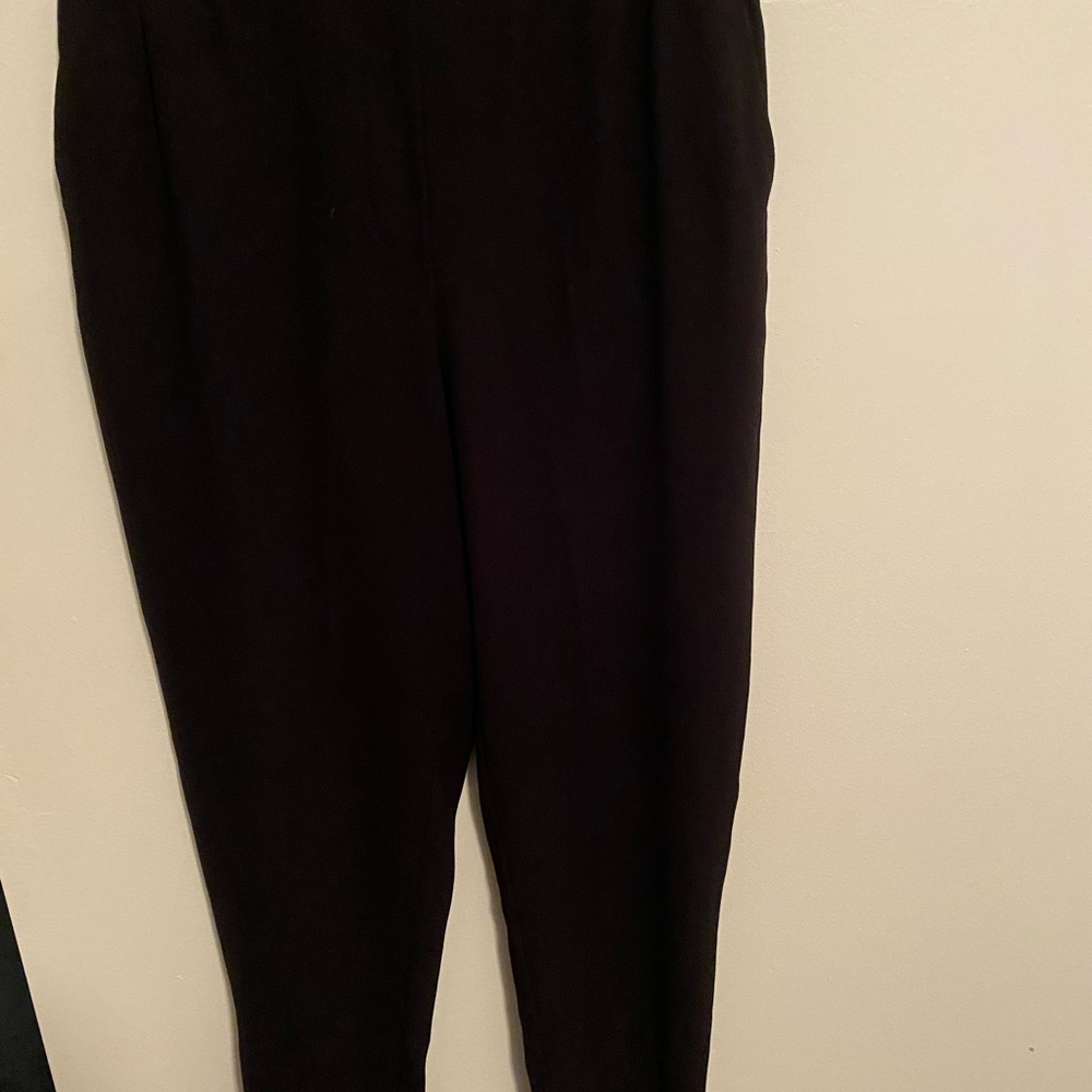 Anthropologie Essentials Pull On Black Trousers, Size S, EUC